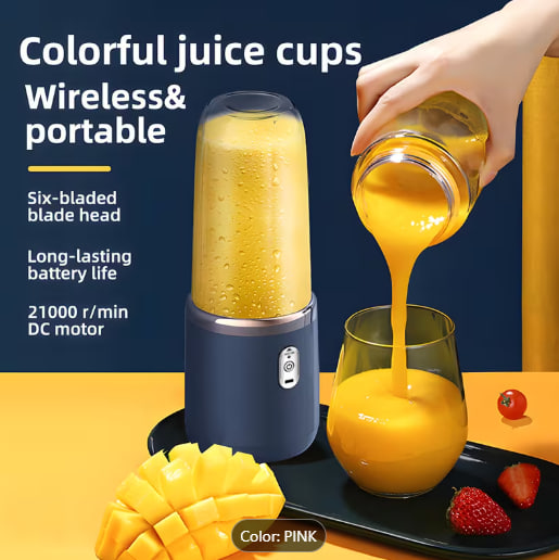 400ml Portable Electric Juicer Blender Cup - 🚚 FREE DELIVERY image 3